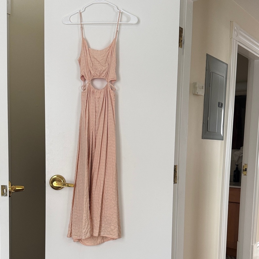 Chic Backless Pink Dress
